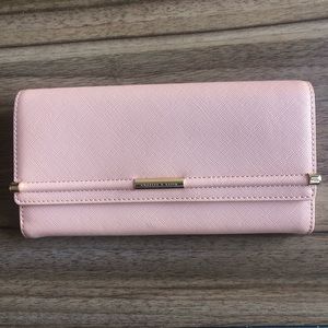 Charles and Keith Long Wallet with Gold Accents